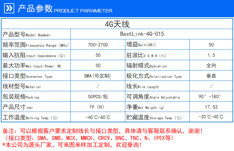 工厂直销4G天线 为华为B311、B593S、B880 CPE路由器实现信号跃升的终极方案
